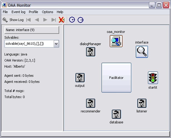 The OAA monitor window